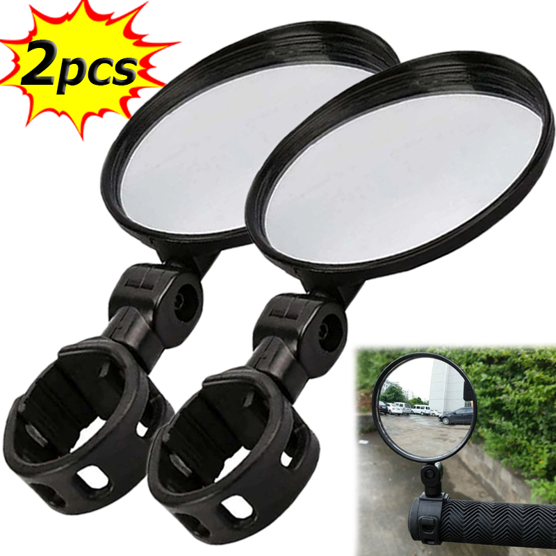 Mirror Handlebar Convex - Rétroviseurs Auxiliaires Ronds pour Vélo, Résistants